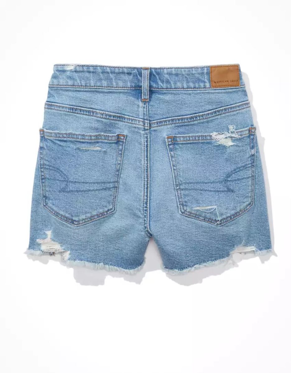 Shorts American Eagle AE Strigid Denim Mom Multicolore Femme | TPE-61540079